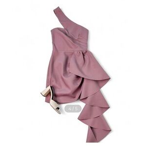 Elliatt purple/mauve cocktail ruffle dress